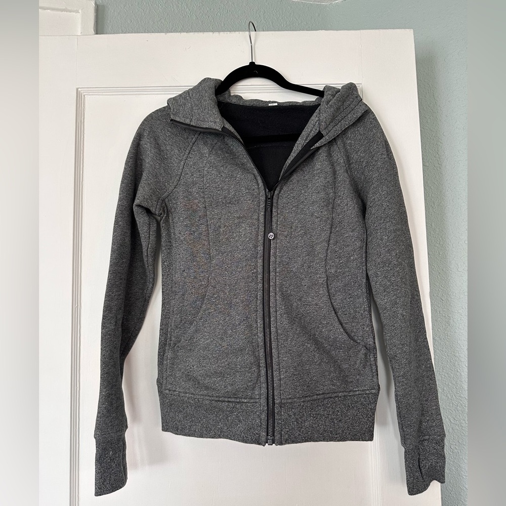 Lululemon Grey Scuba jacket.
